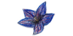 青い花