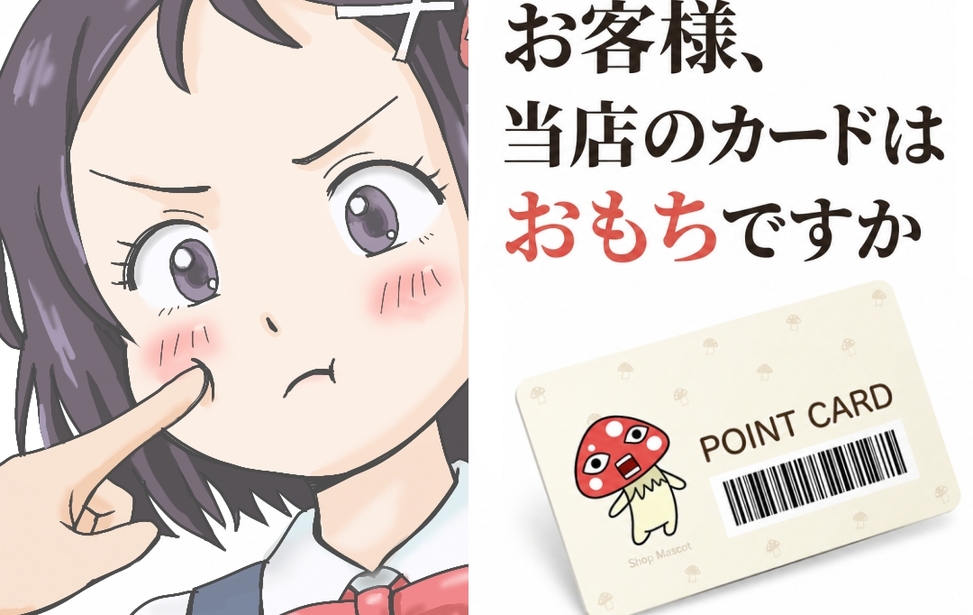 お客様、当店のカードはおもちですか？